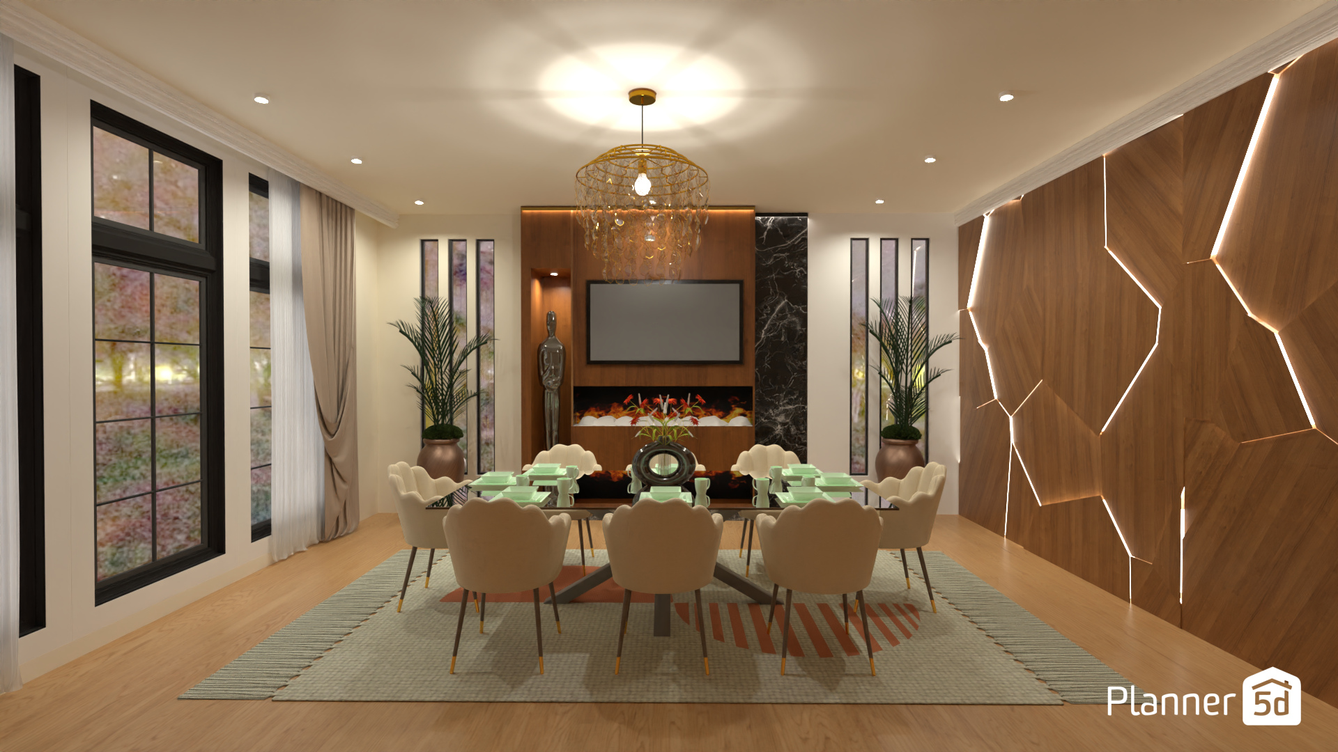 Elegant dining room #17083259 by MariaCris
