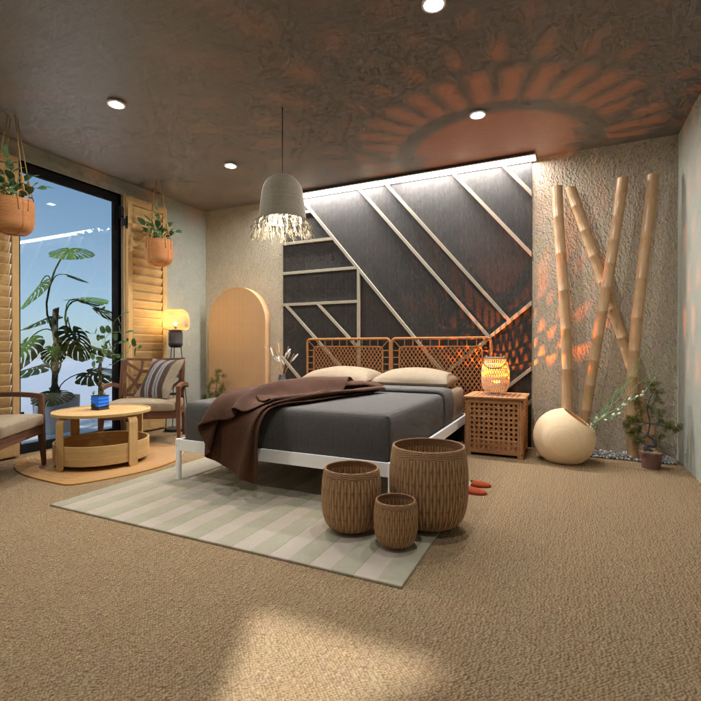 Wabi Sabi Bedroom #3355064 by Editors Choice