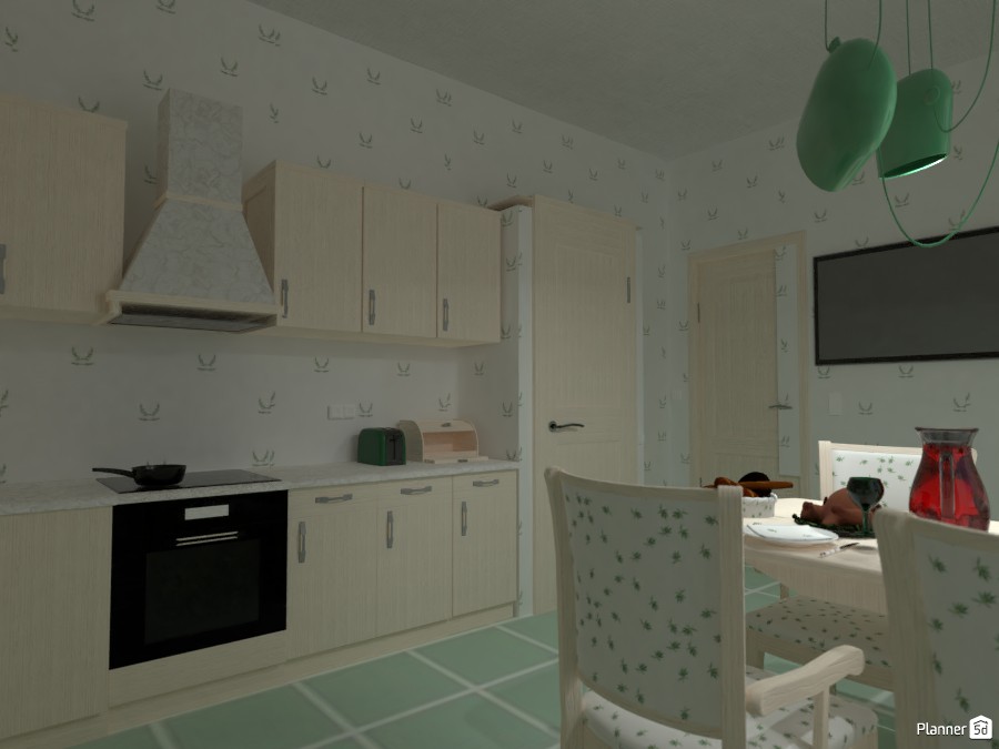 Кухня в деревенском доме. #3143420 by Наталия Болли