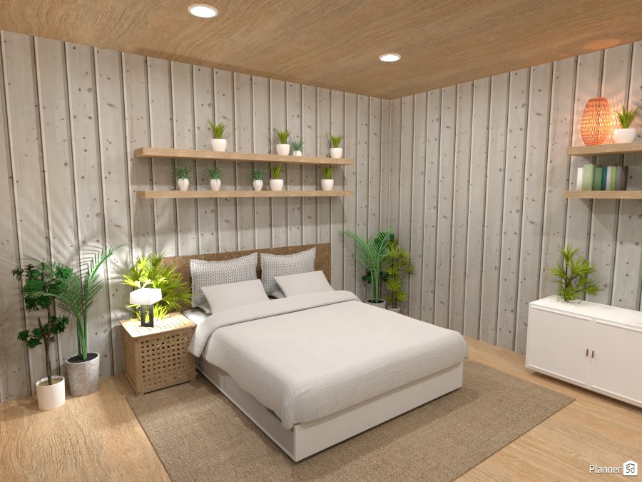 Tropical bedroom with a balcony 3780005 by Ana G image