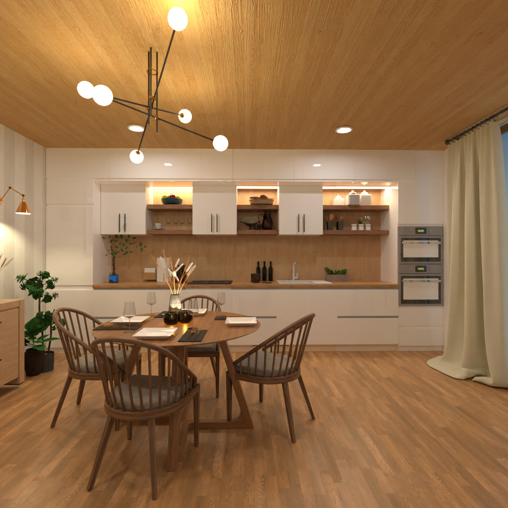 Brown and White Kitchen #11514216 by Editors Choice