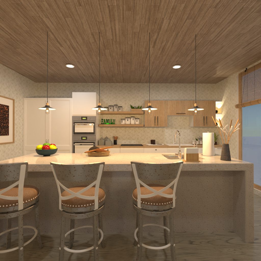 Brown and White Kitchen #11520432 by Editors Choice