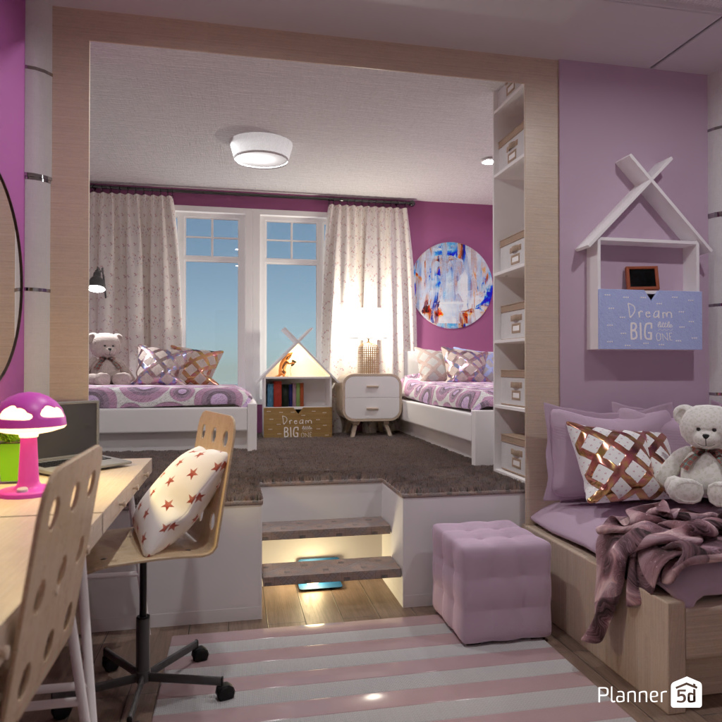 Bedroom for twins #18944975 by Editors Choice