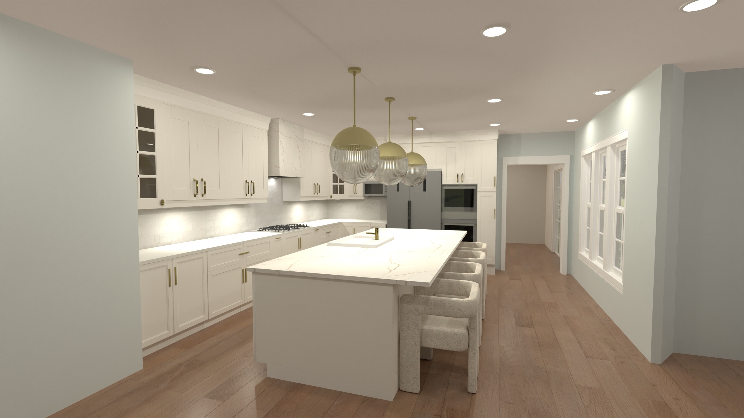 Umbreit - Family Room & Kitchen #23354662 by Nicole Bailey