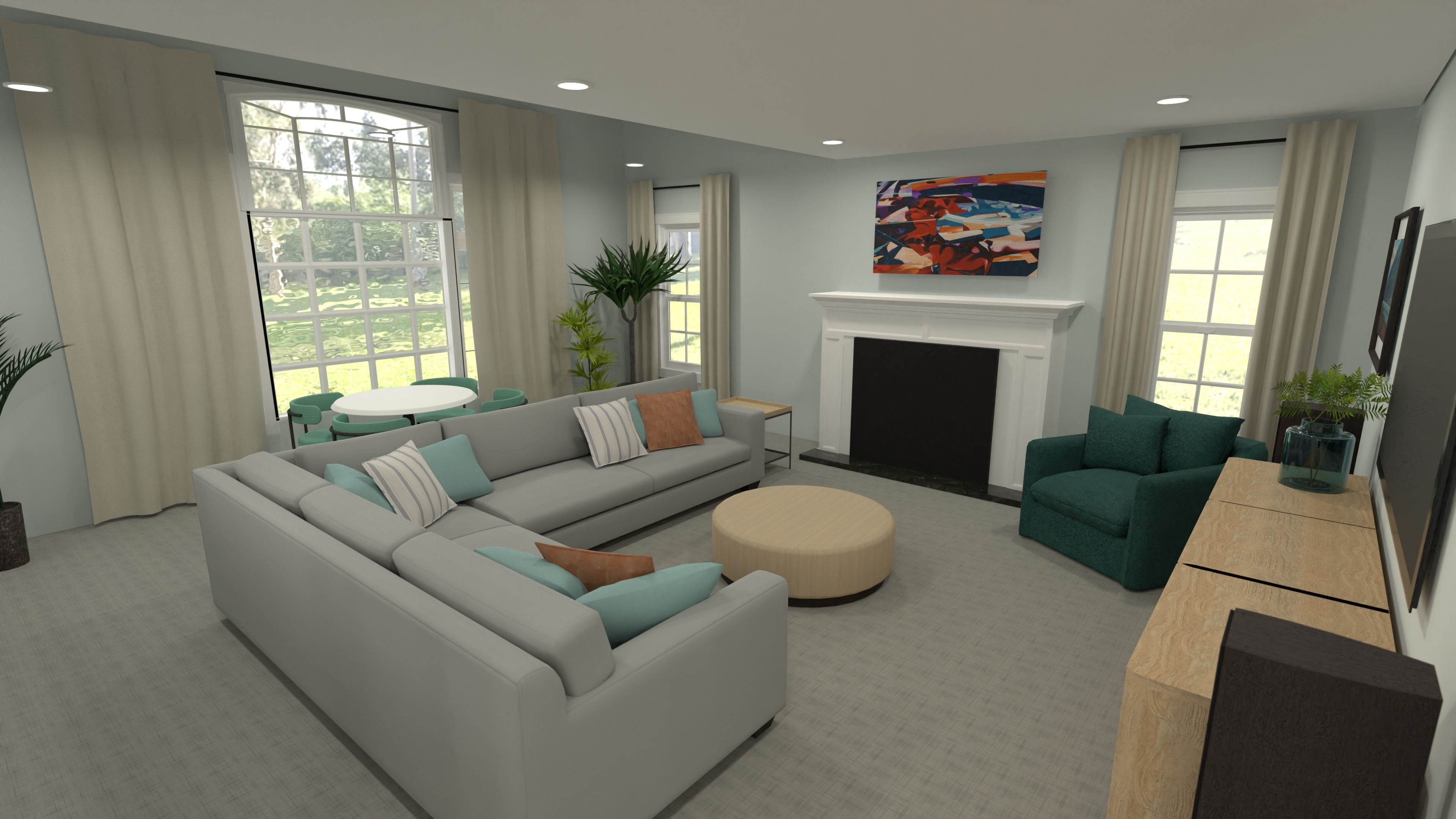 Umbreit - Family Room & Kitchen #23354762 by Nicole Bailey