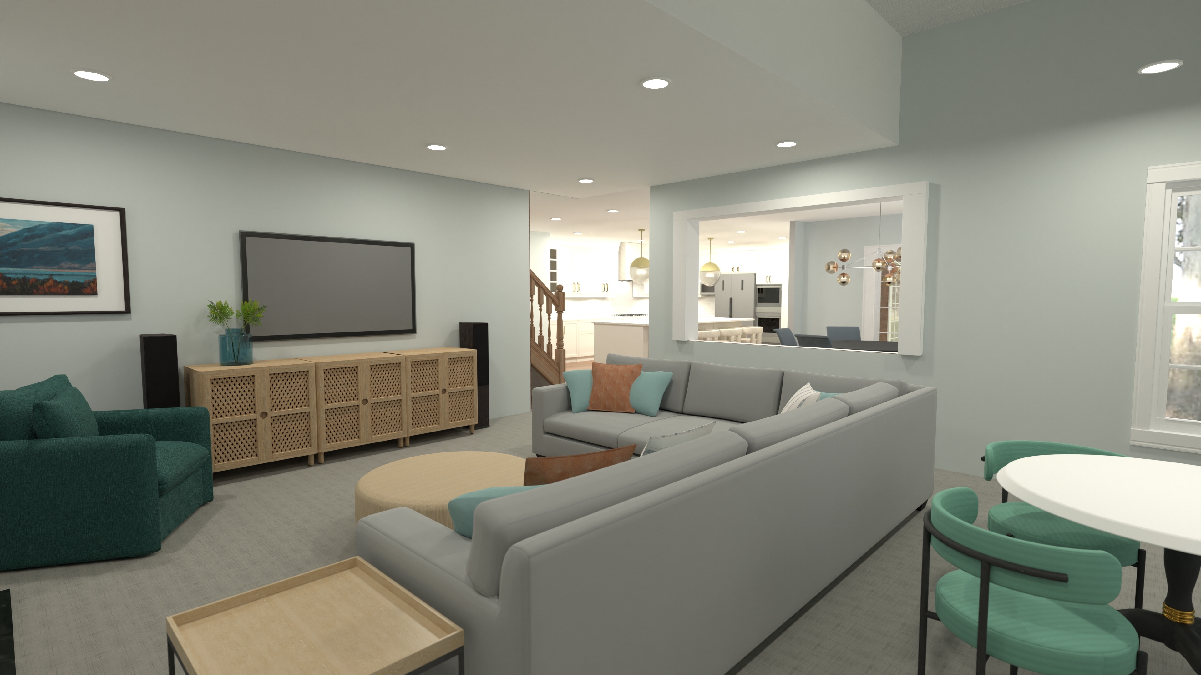 Umbreit - Family Room & Kitchen #23356346 by Nicole Bailey