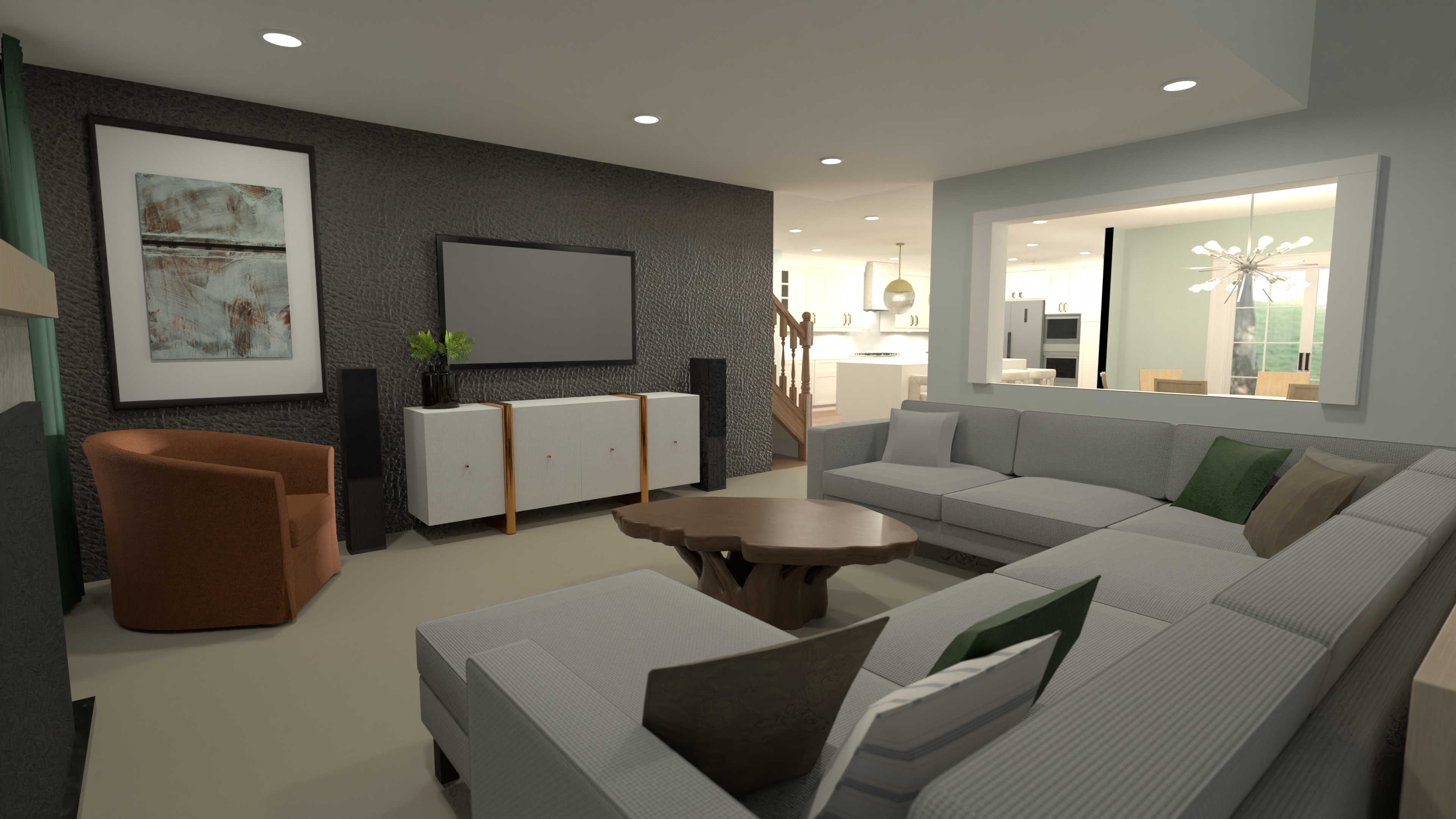 Umbreit - Family Room & Kitchen #23360686 by Nicole Bailey