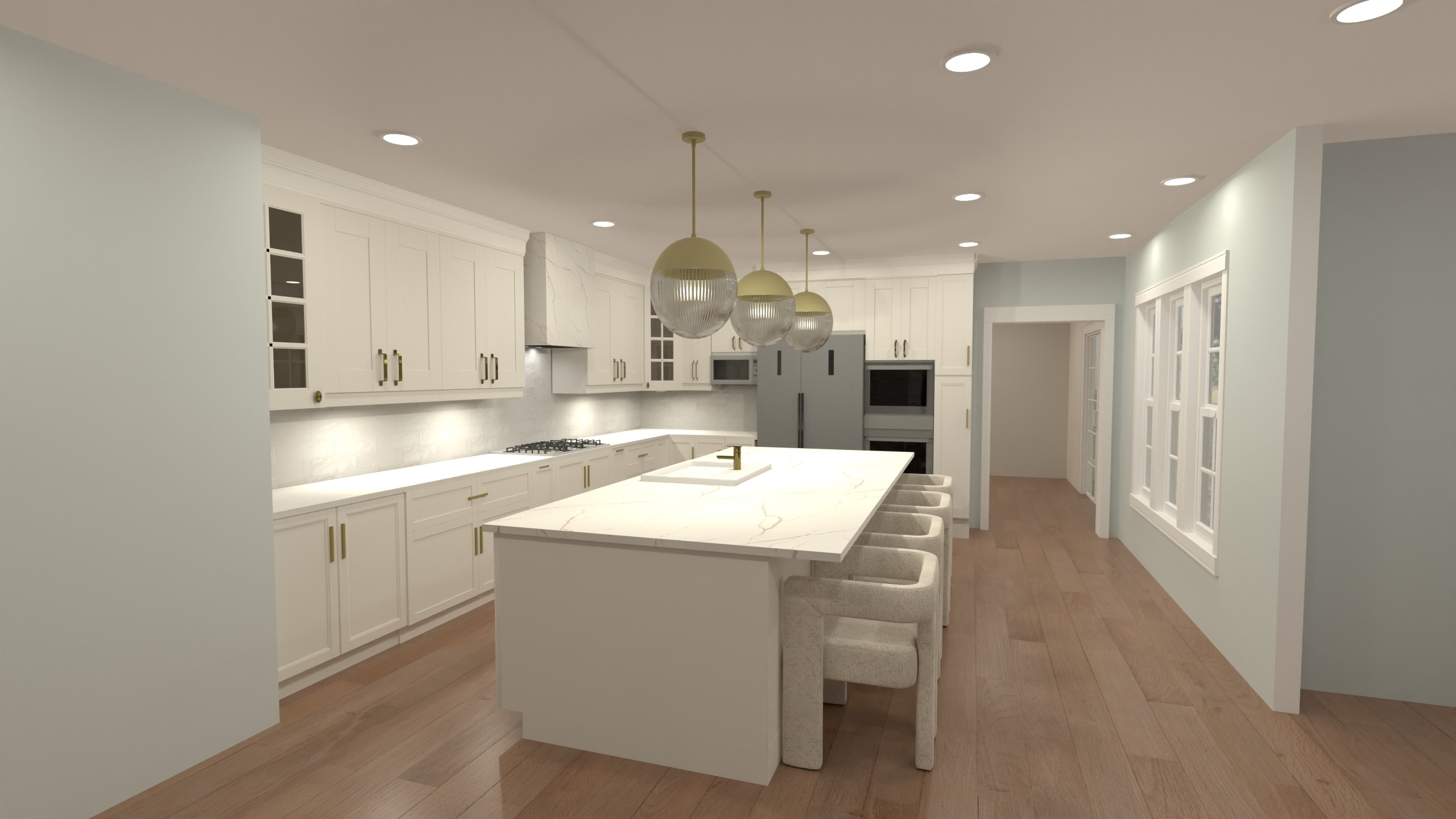 Umbreit - Family Room & Kitchen #23420455 by Nicole Bailey