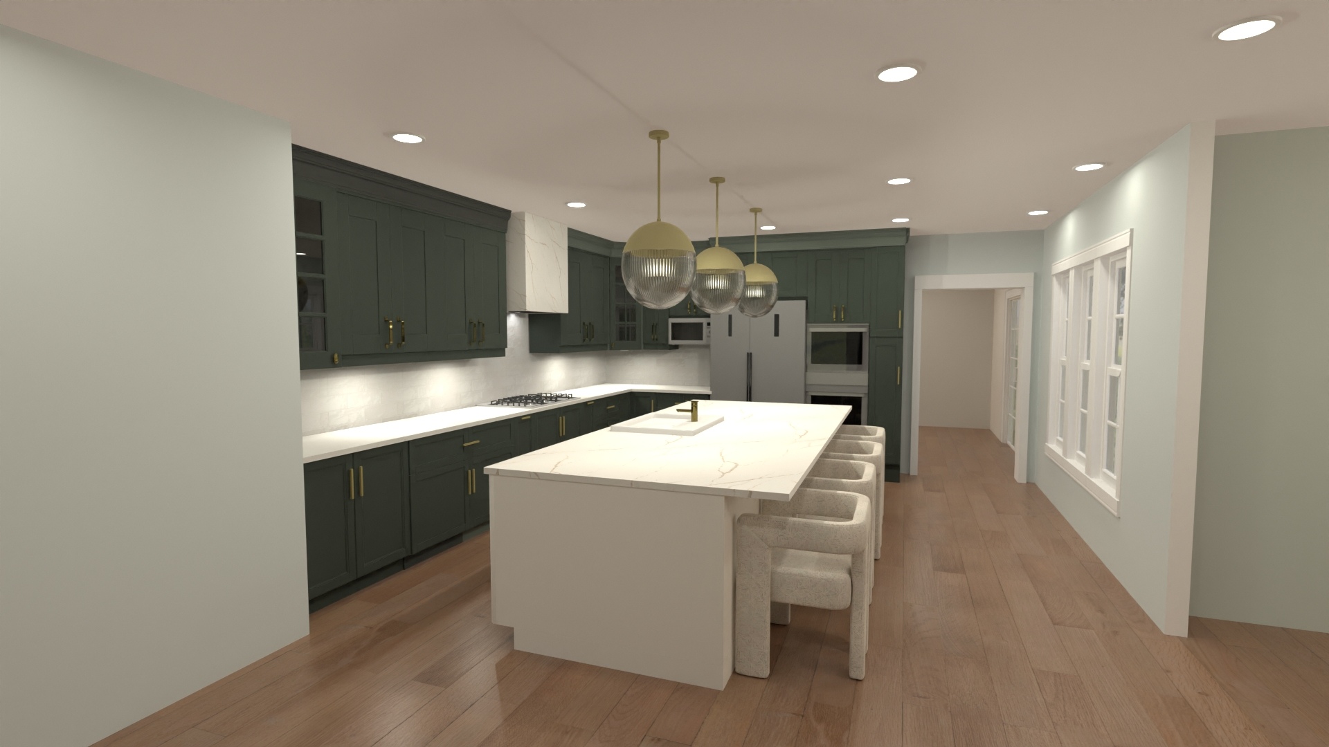 Umbreit - Family Room & Kitchen #23421499 by Nicole Bailey