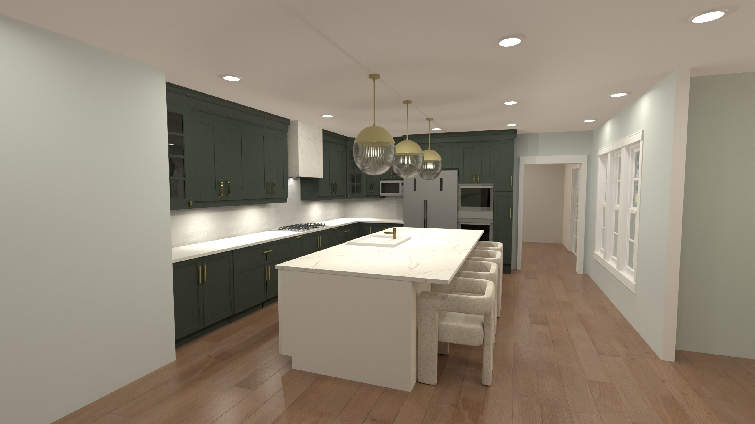 Umbreit - Family Room & Kitchen #23421723 by Nicole Bailey