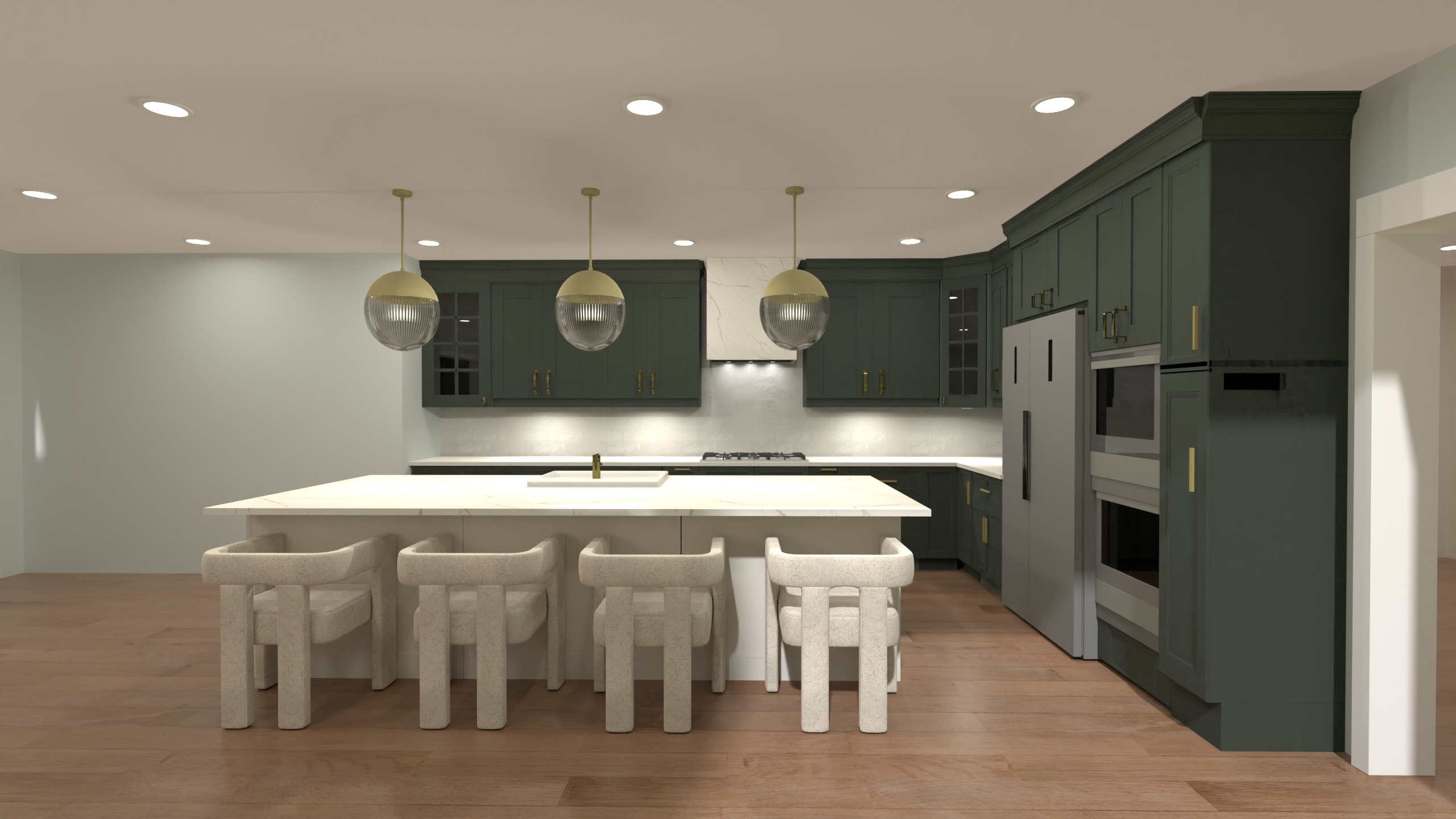 Umbreit - Family Room & Kitchen #23421855 by Nicole Bailey