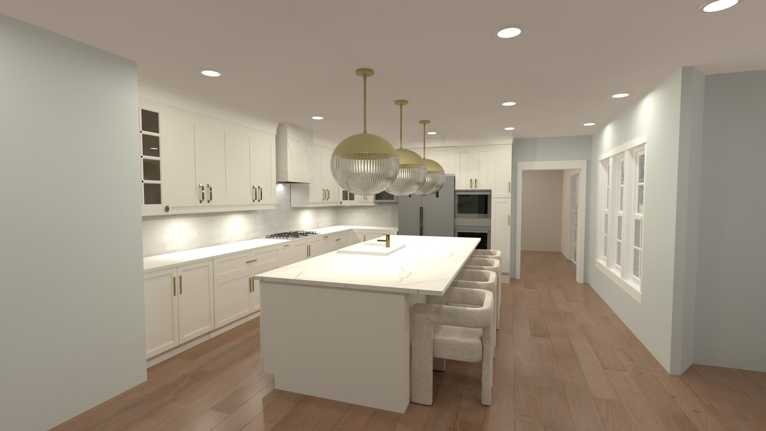 Umbreit - Family Room & Kitchen #23352226 by Nicole Bailey