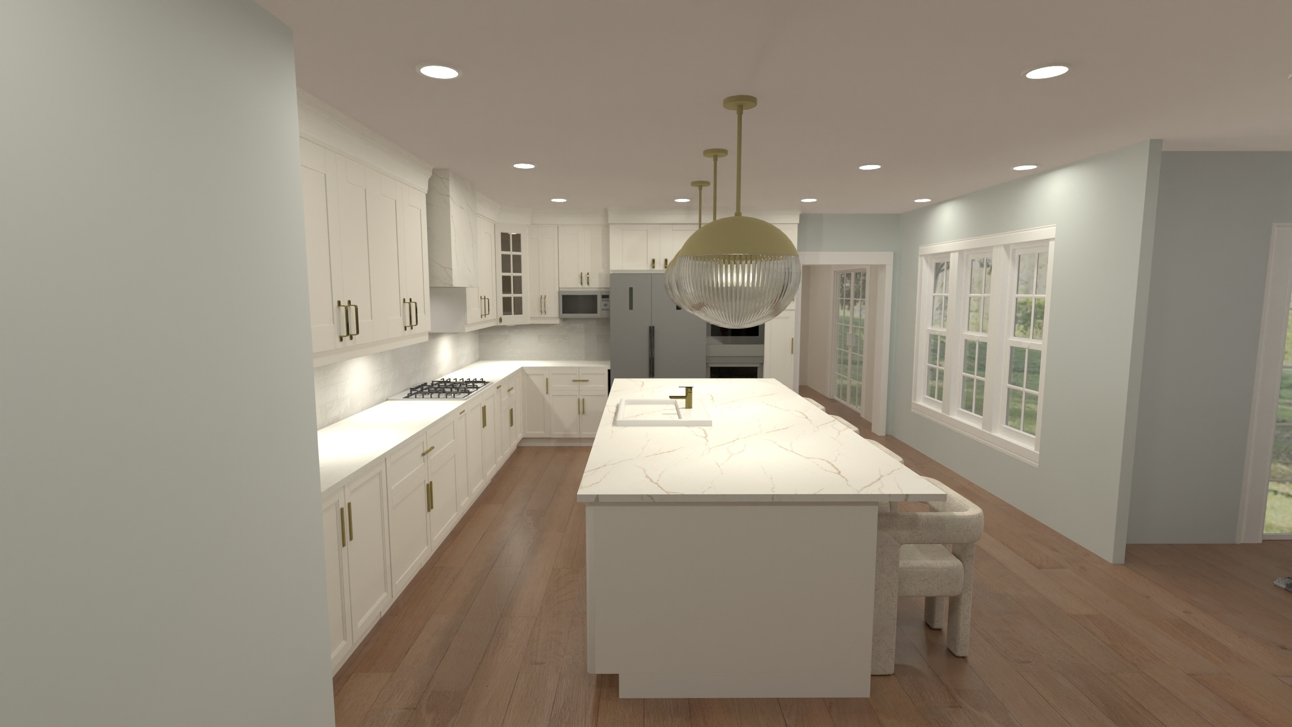 Umbreit - Family Room & Kitchen #23352590 by Nicole Bailey