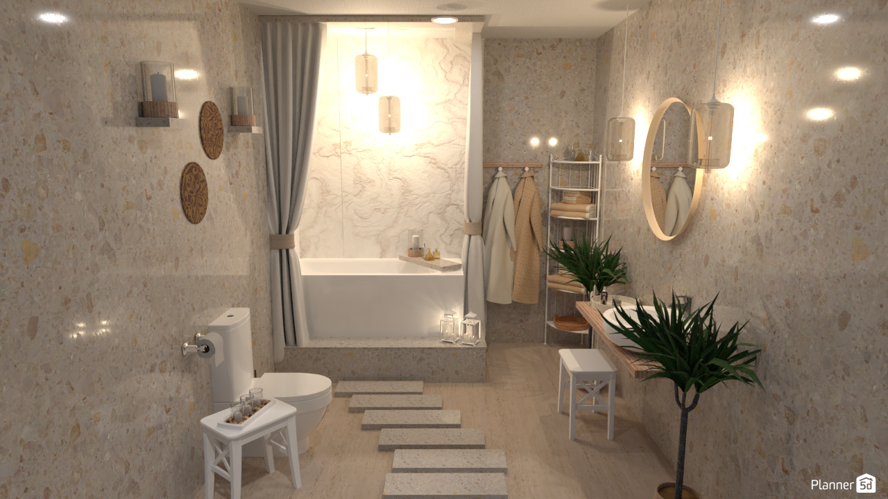 Bath in a candle light | Batalla de diseño #5755957 by Hall Pat