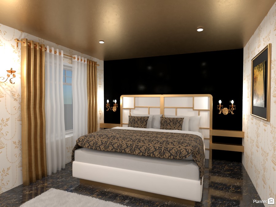 Contest: luxurious bedroom #4342286 Por Elena Z
