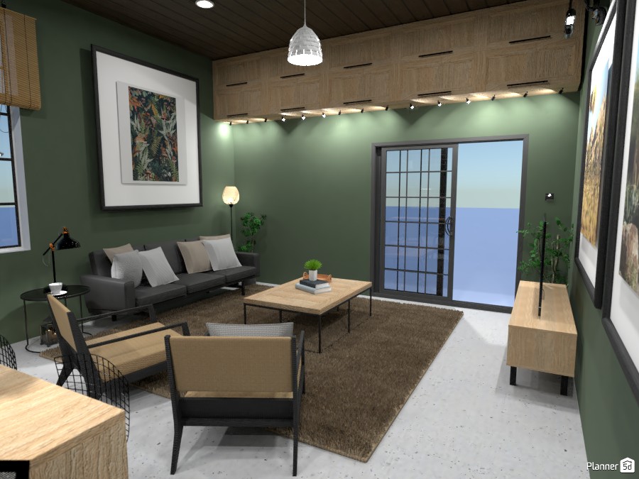 Loft Kitchen and Living Room - Design Battle #4145099 by Ana G