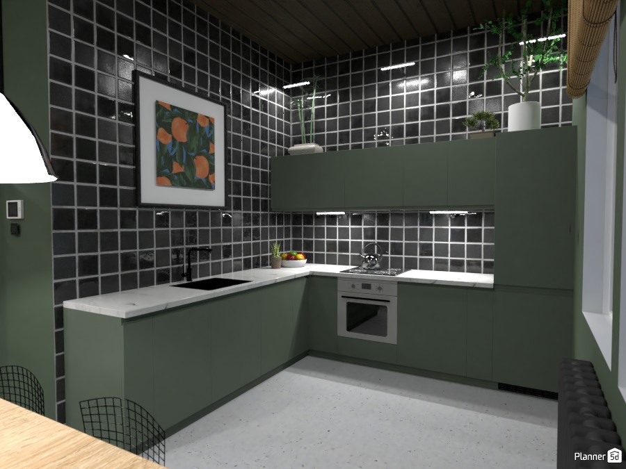 Loft Kitchen and Living Room - Design Battle #4145102 by Ana G