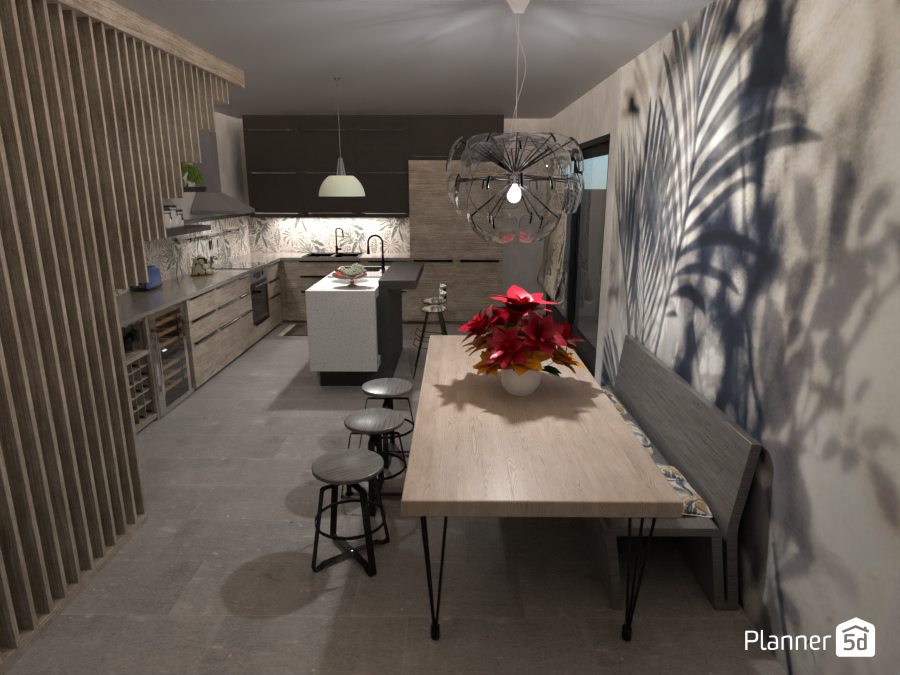 Three Story Modern House: Kitchen n.1 #7344170 by Moonface