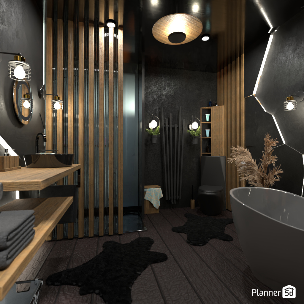 Dark Bathroom #3362788 by Editors Choice