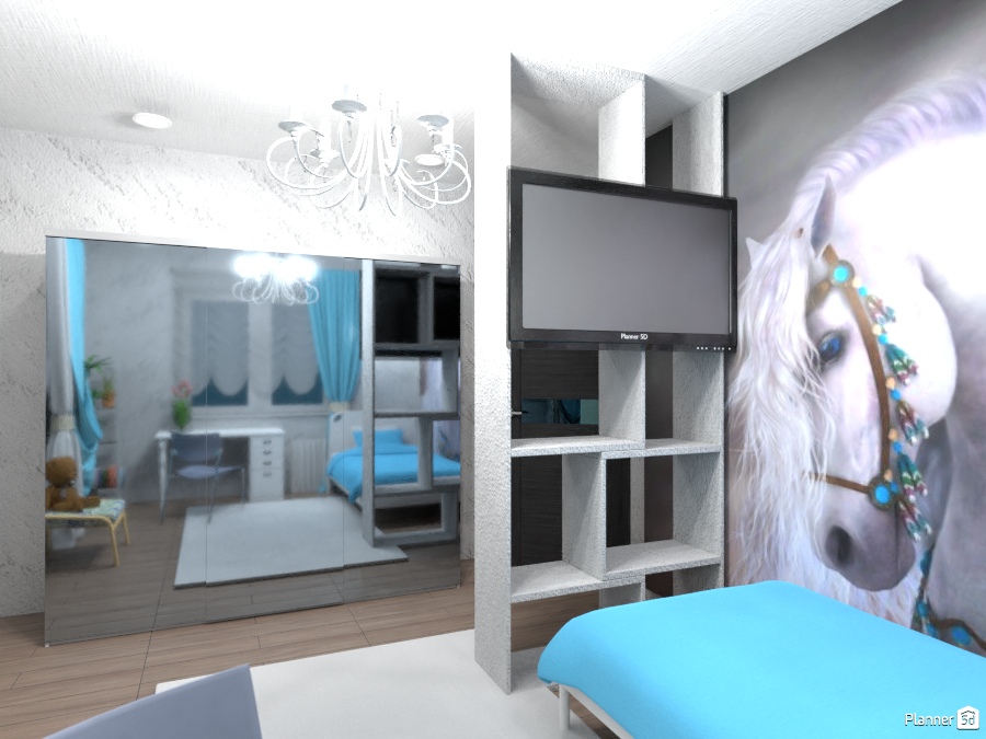 Спальня для любительницы лошадей #2372179 by Олеська