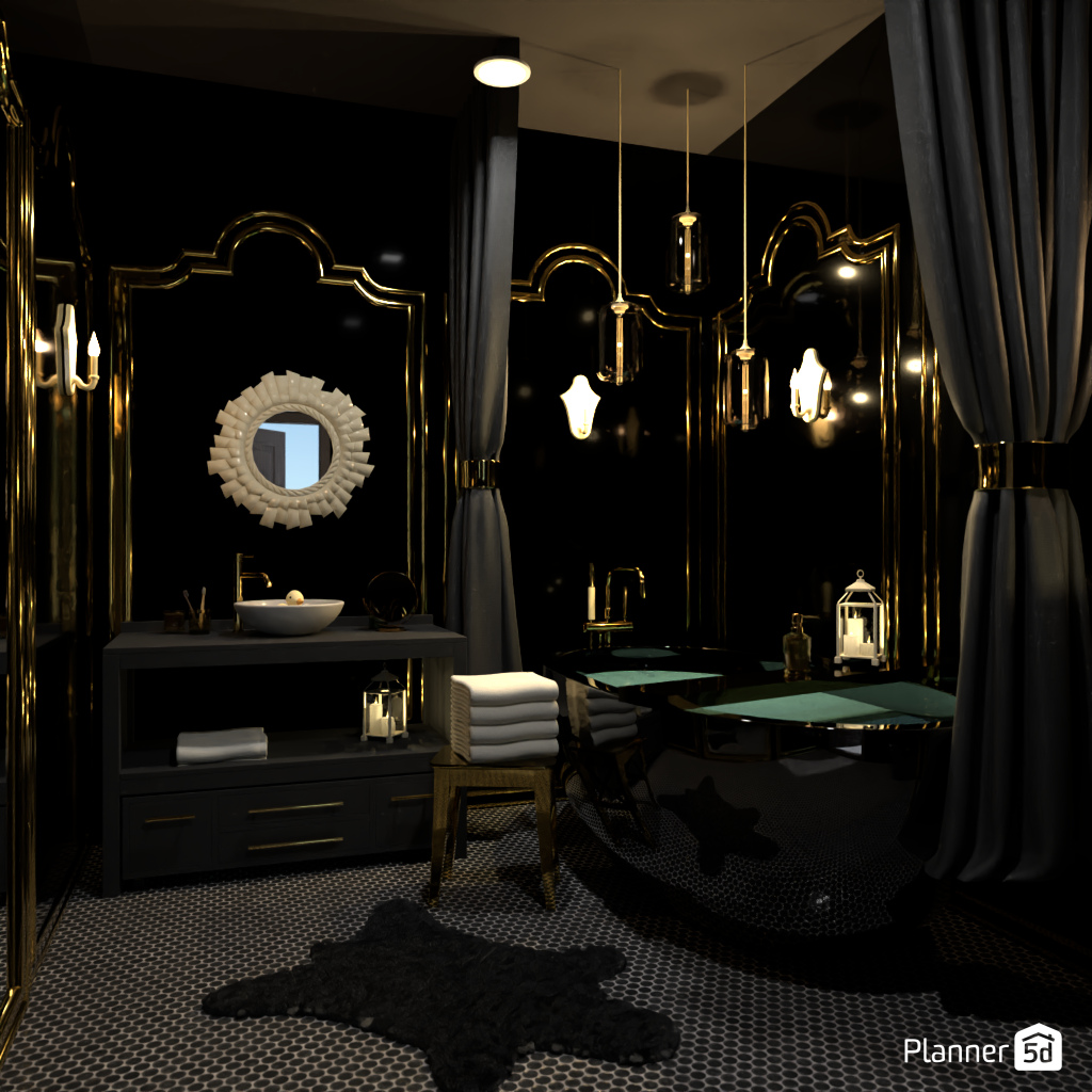 Bath with candles #19230736 by Editors Choice