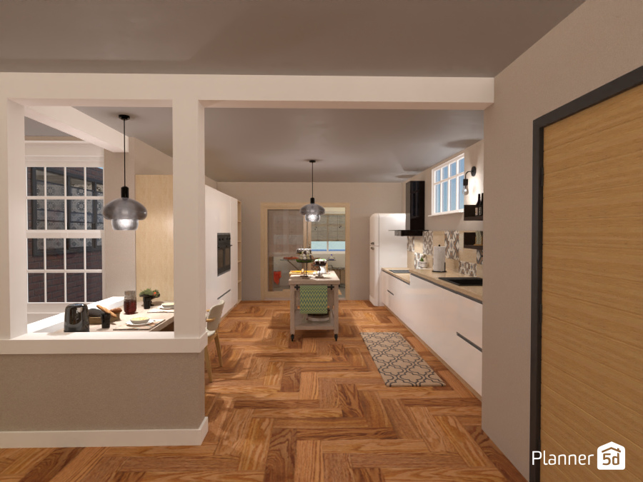 New Apartment: Kitchen with breakfast corner 9934524 by Micaela Maccaferri image