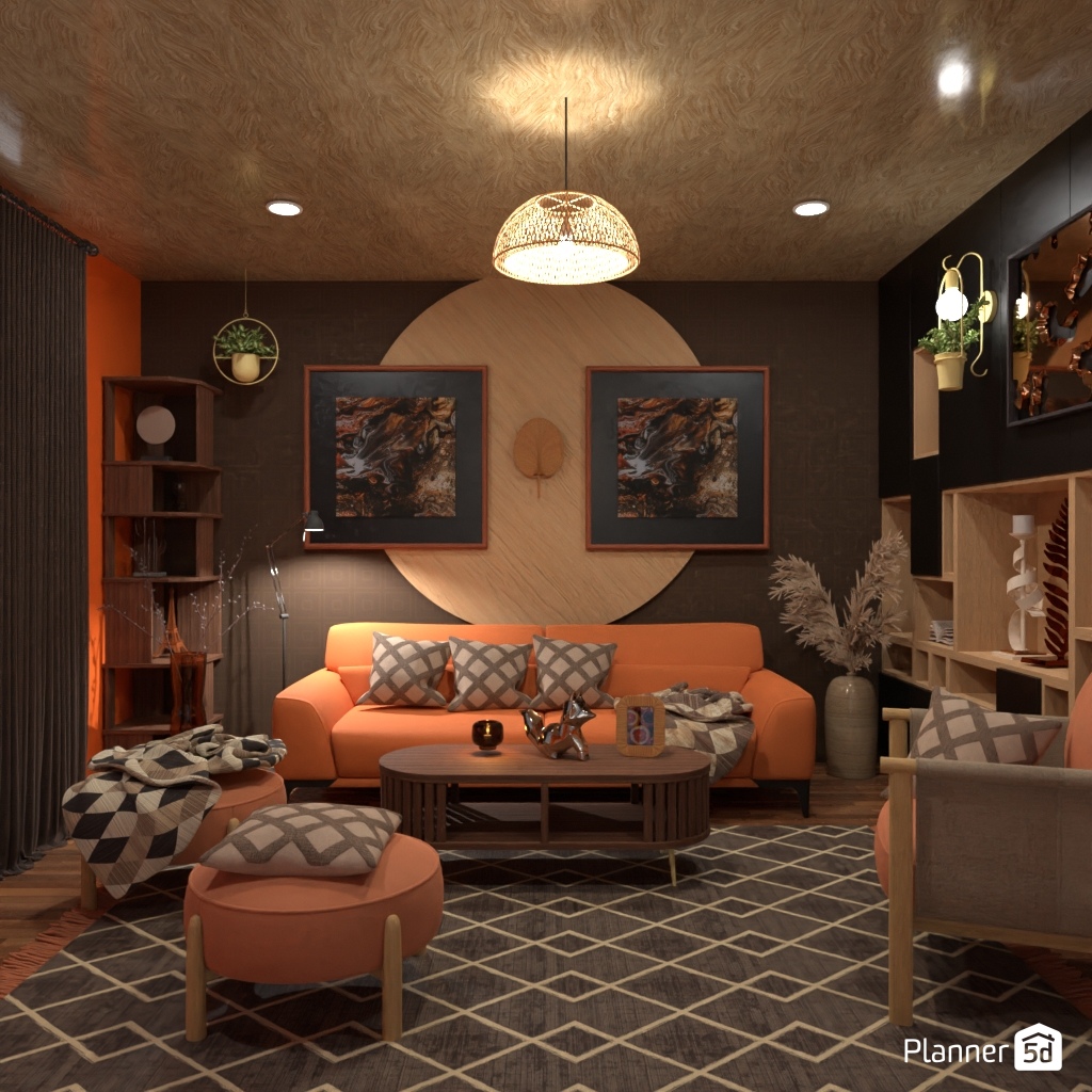 Orange sofa #24724420 by Editors Choice