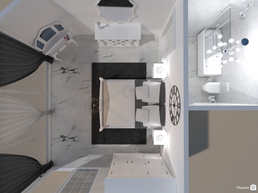 luxury bedroom with a bathroom #3565839 by Chani