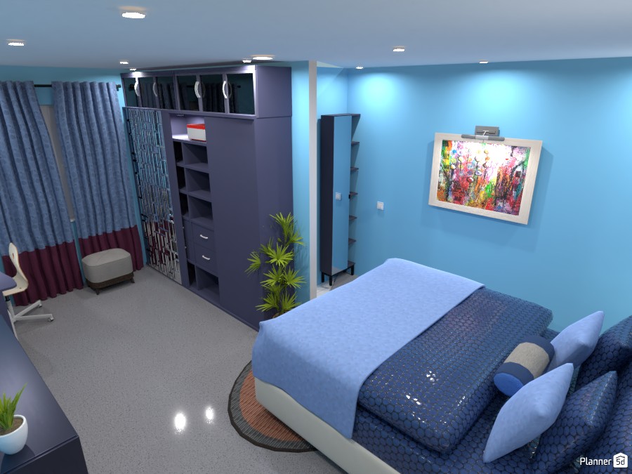 Bedroom - blue #4298843 by User 23198226