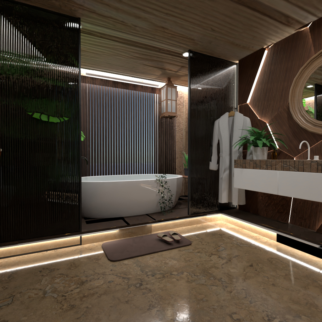 Биофильная ванная #13073131 by Editors Choice