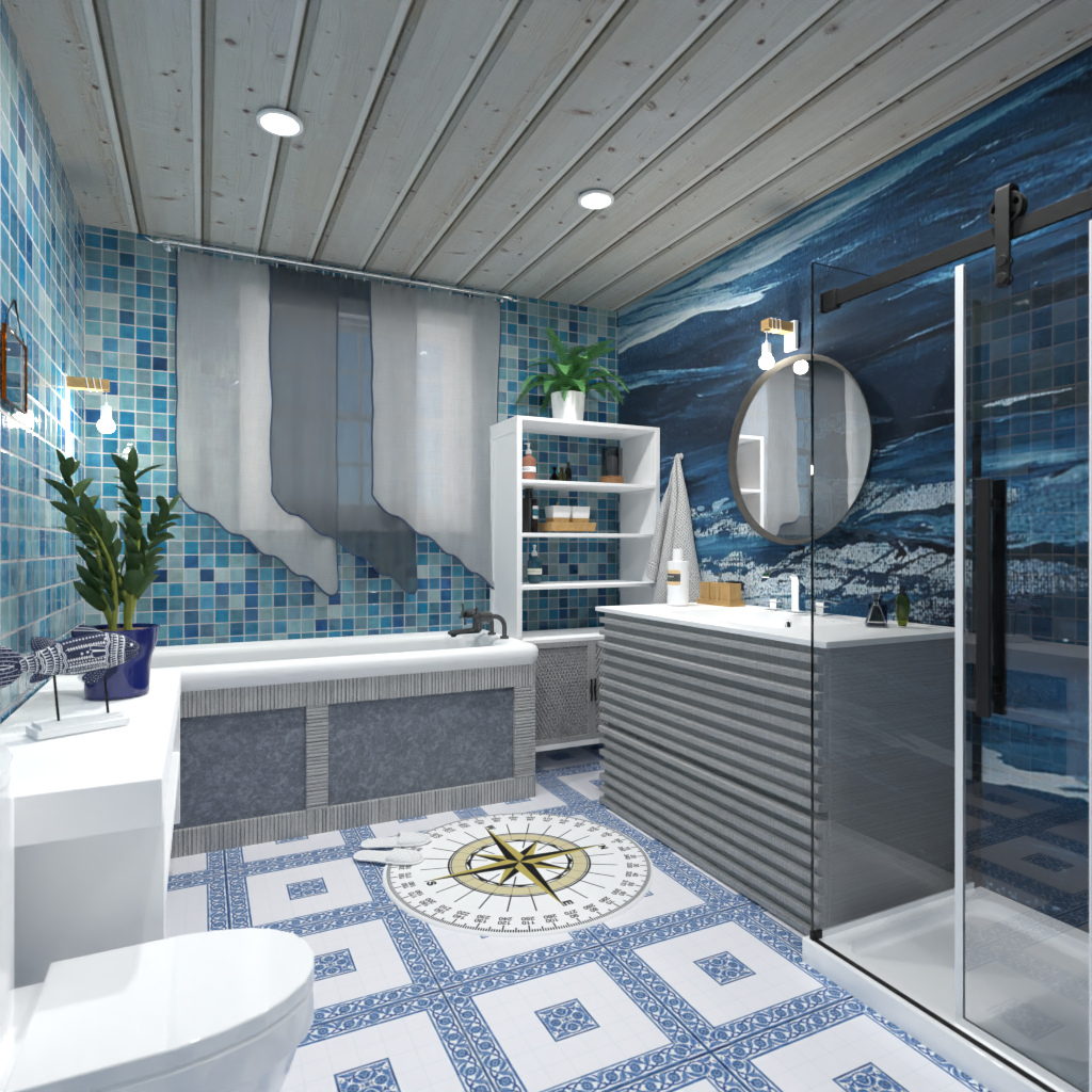 Nautical bathroom #3346012 by Editors Choice