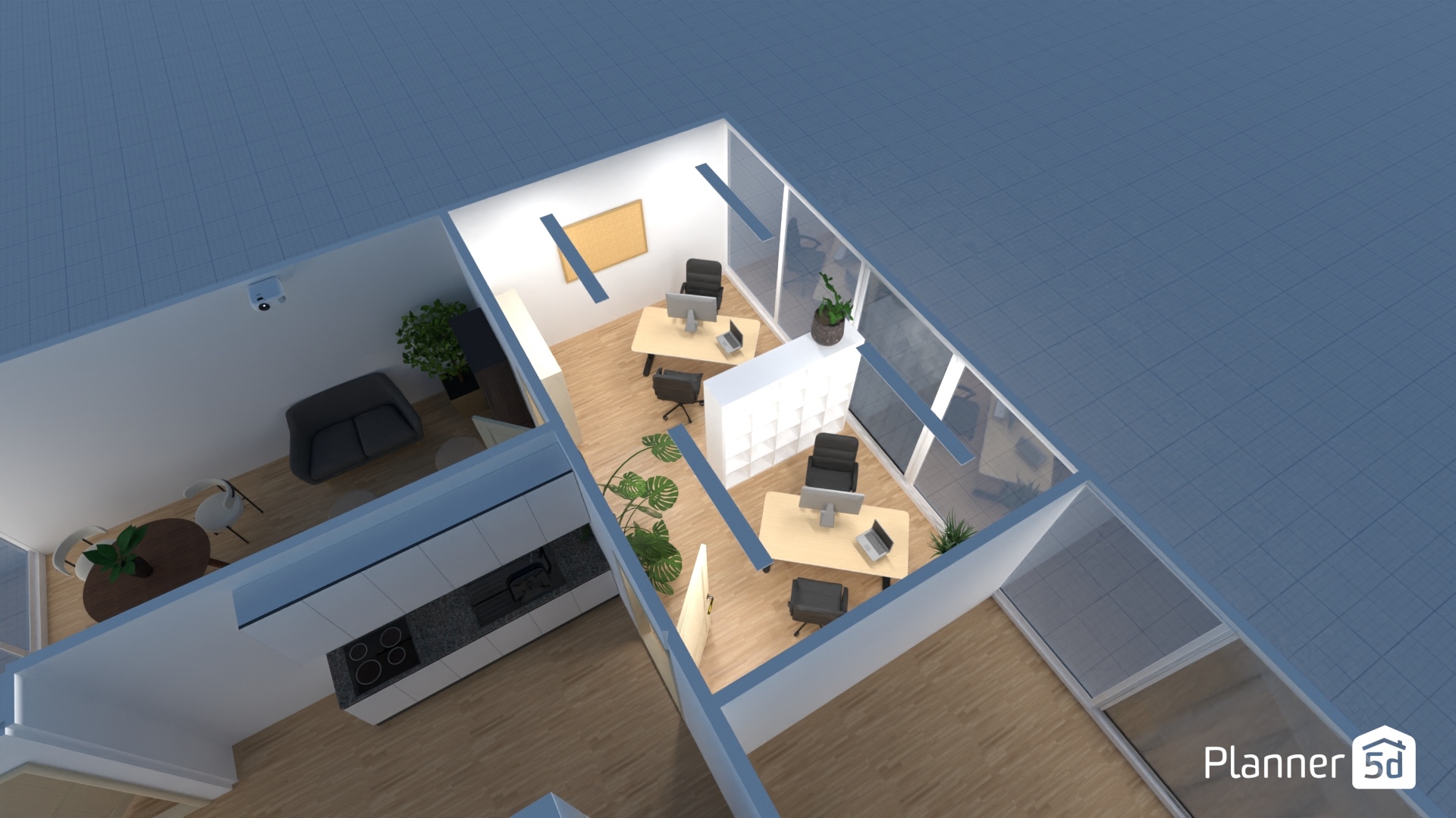 Planung Büro/Aufenthaltsraum #24220656 by User 164492200