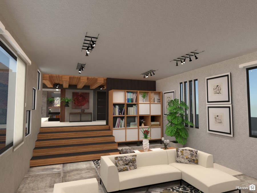 Three Modern Levels - Living #3239290 by Micaela Maccaferri