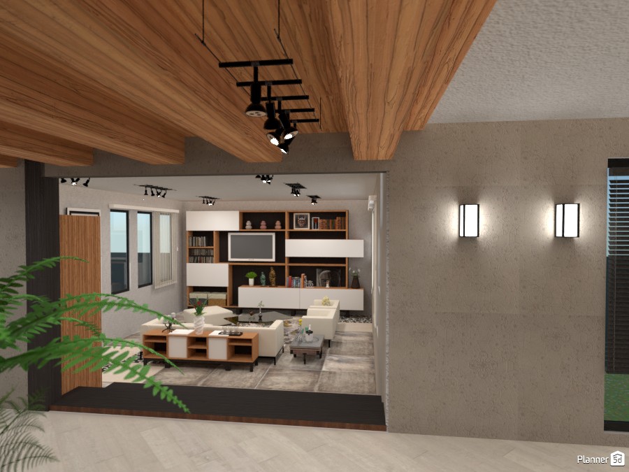 Three Modern Levels - Living View #3246378 by Micaela Maccaferri