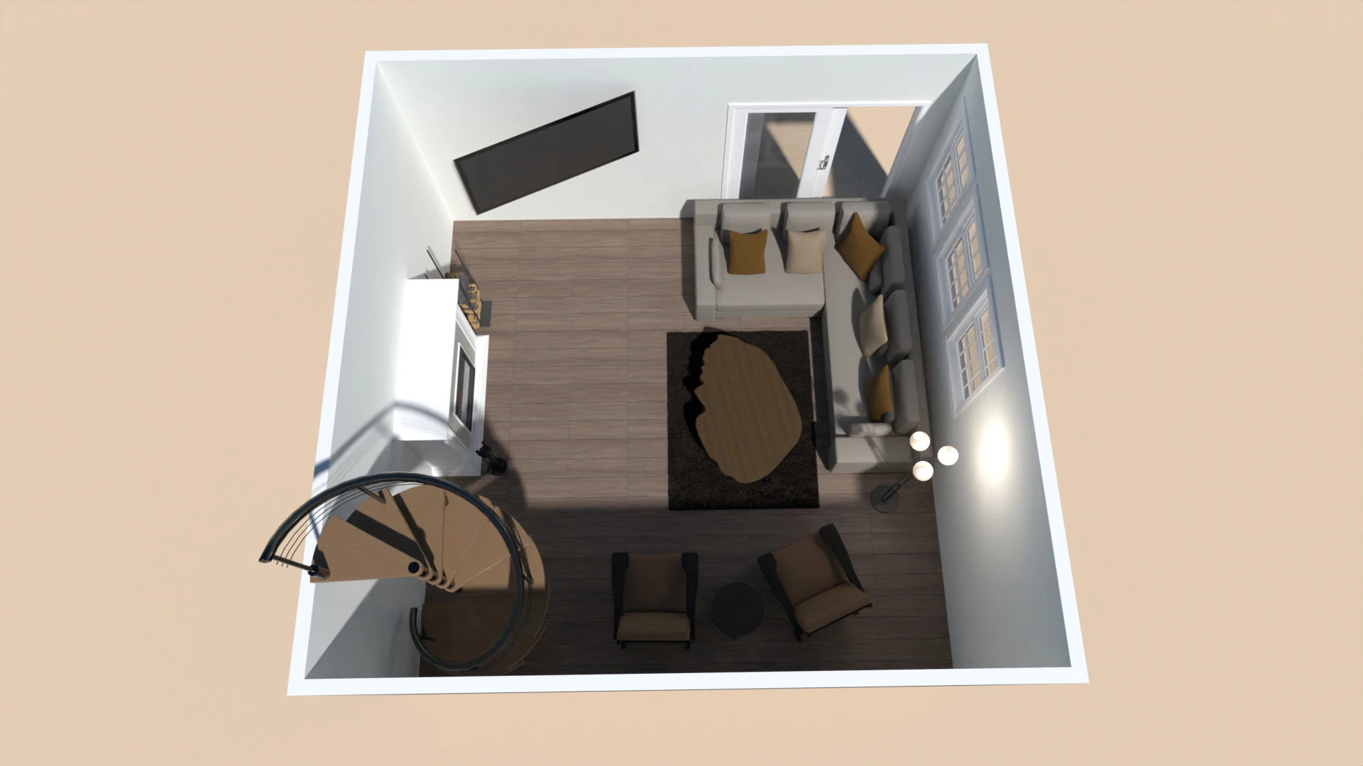 TH#4 Living Room #3073444 by Brenda Nagle