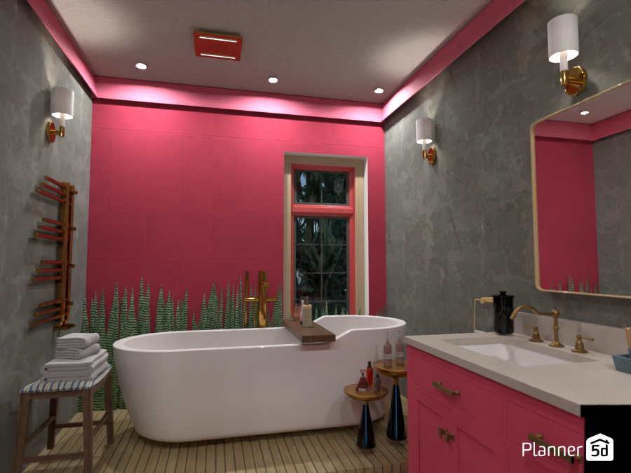 pink bathroom 10497612 by Michel image
