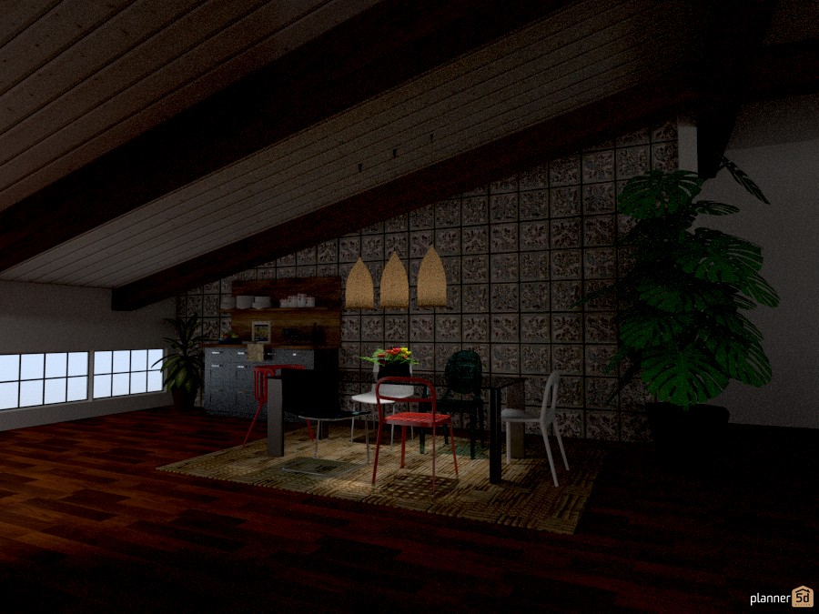 Dining over the roof #1170596 by Micaela Maccaferri