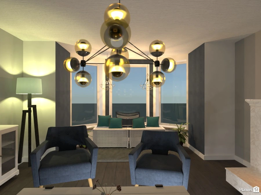 SCANDAVIAN LIVING ROOM #82533 by Huzaifah Al-Quraishi