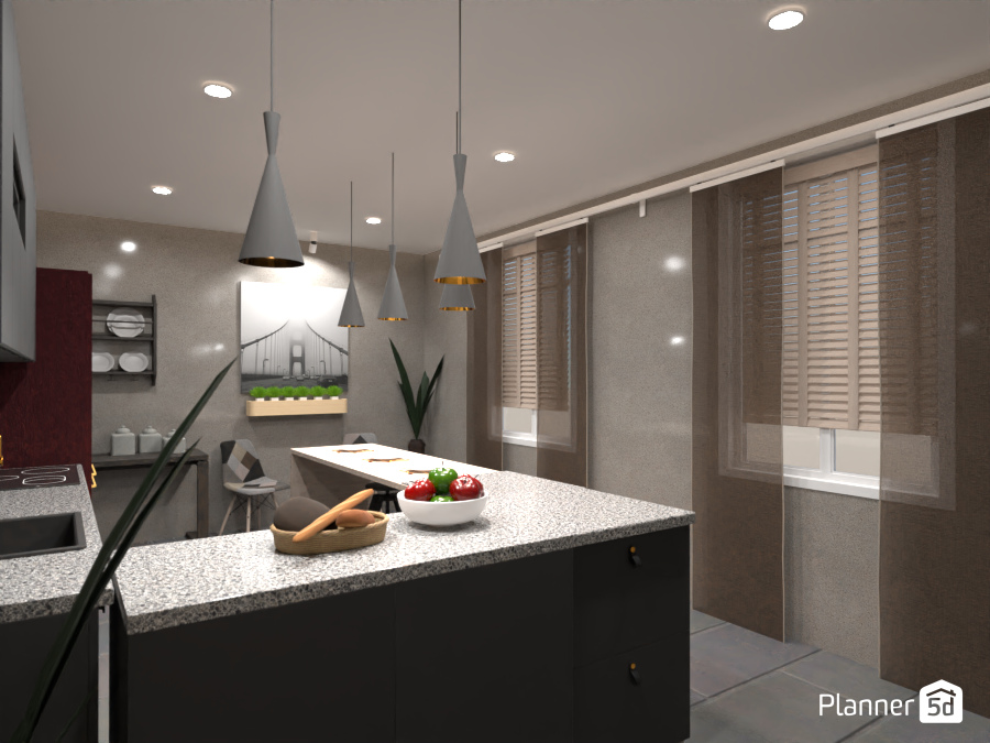 Cozy Modern Kitchen #7329658 by yves