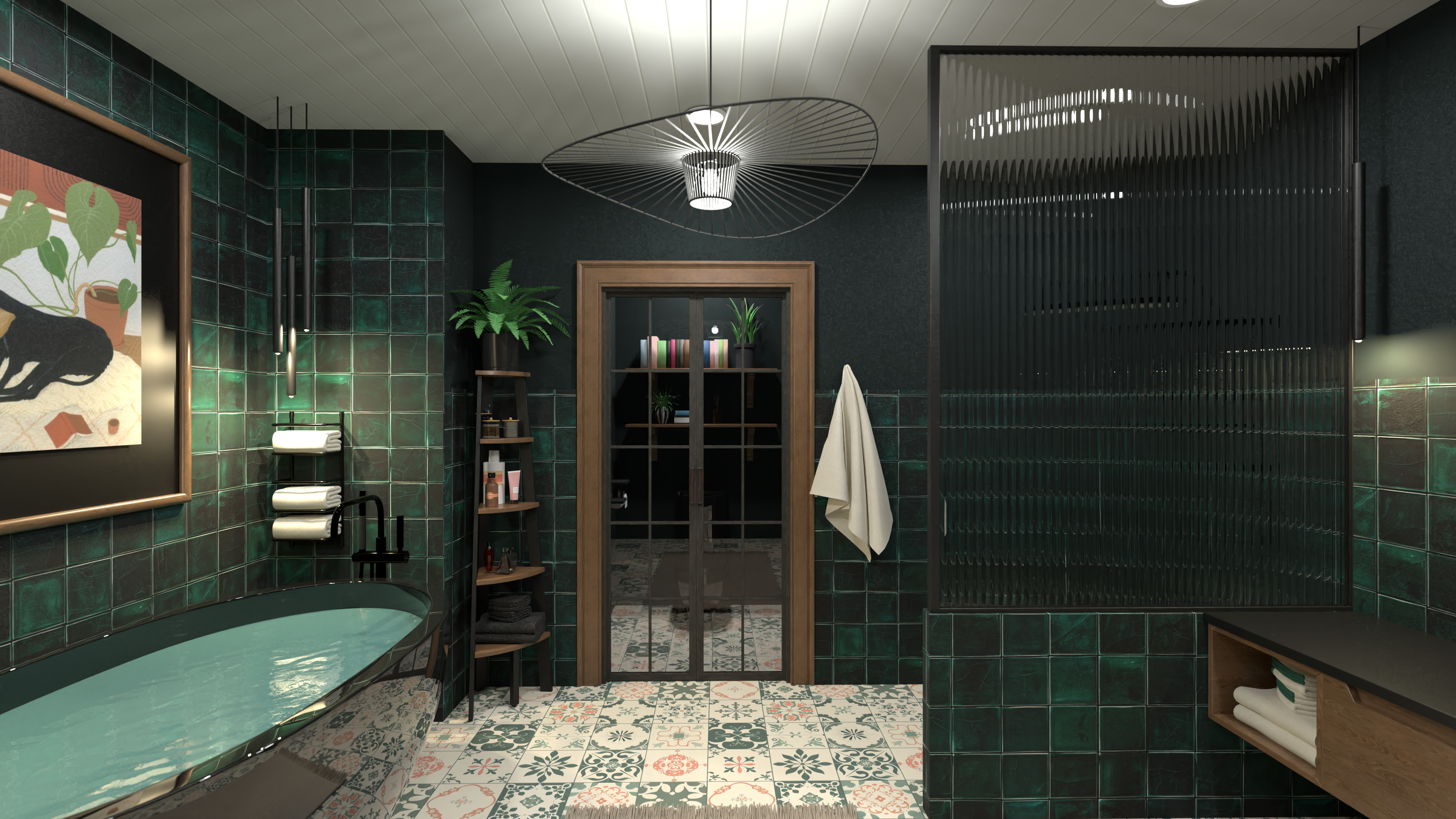 dark green bathroom #20708866 by Dellen