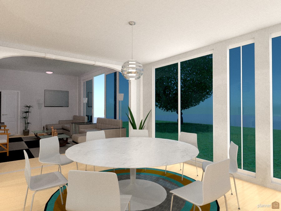 Simple Modern Dining Area 956139 by Versailles Tee image