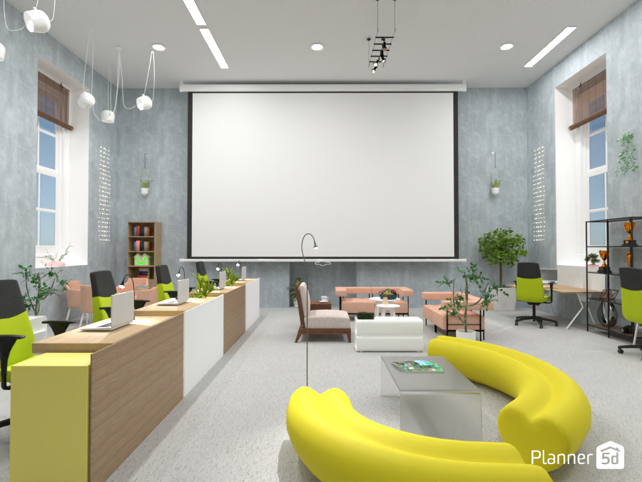 Office space , with bright accents #7910825 by Born to be Wild
