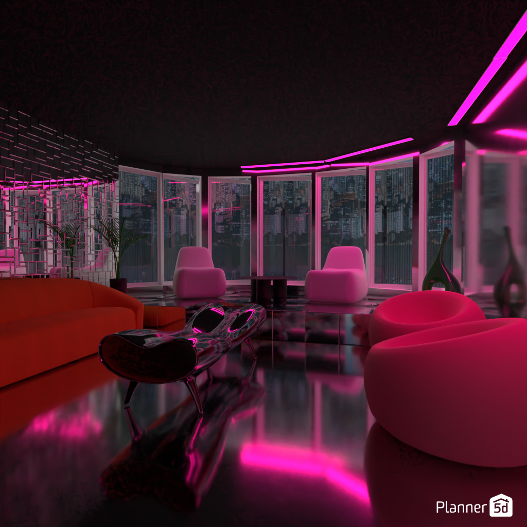 Futuristic Living Room #17086639 by Editors Choice