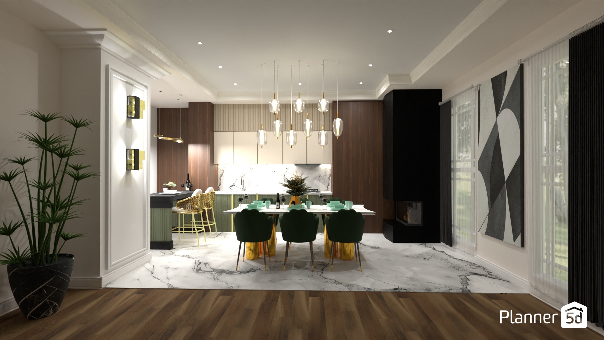 Comedor moderno elegante #25708548 by MariaCris