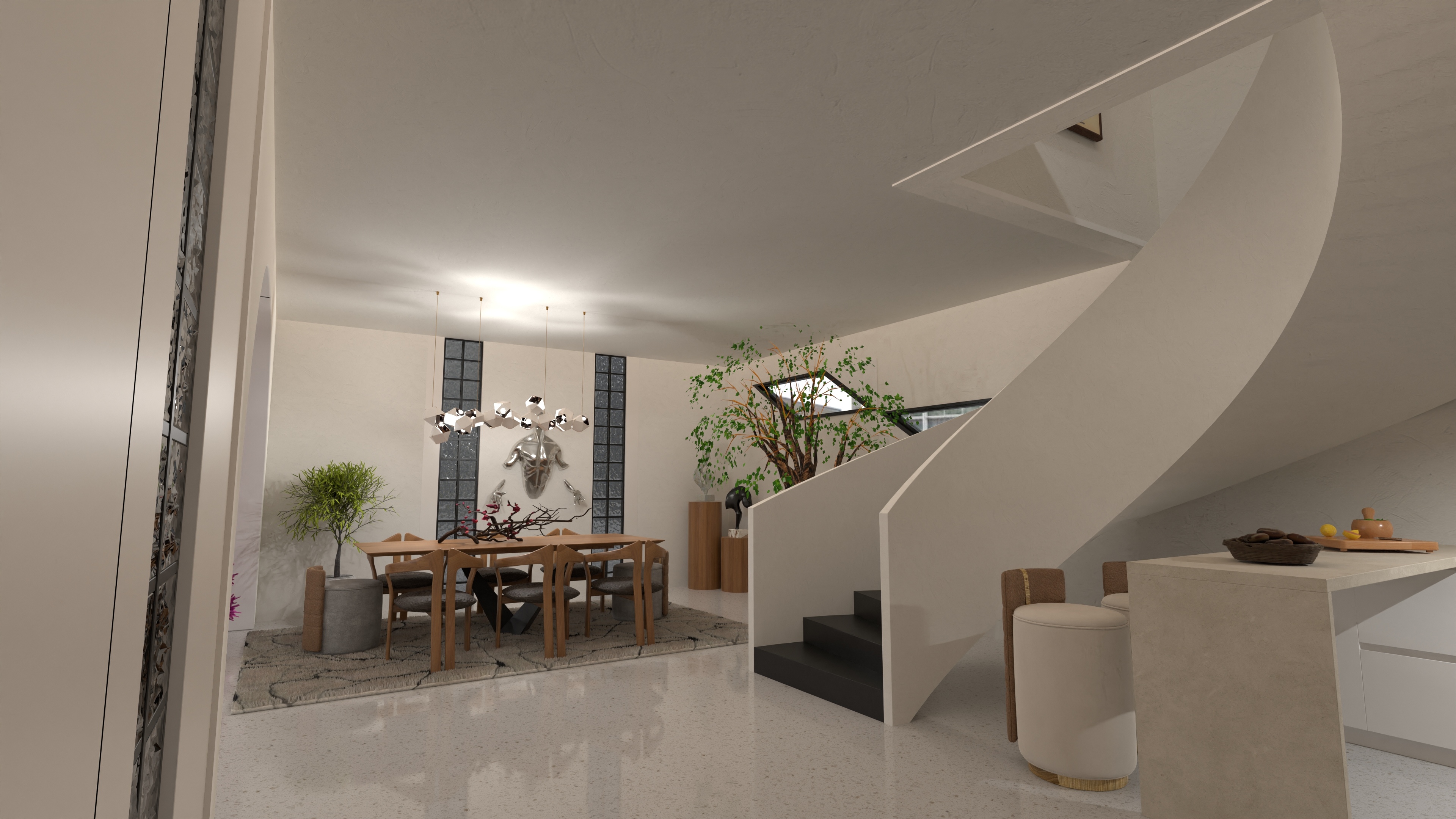 Attic 21026: Stairs & Dining #31873384 by Moonface