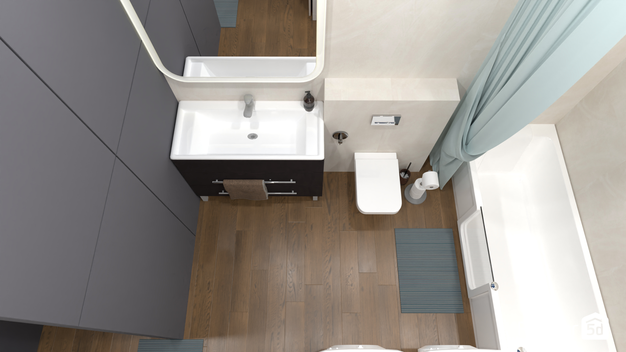 Дизайн ванной комнаты #15164539 by Татьяна Максимова