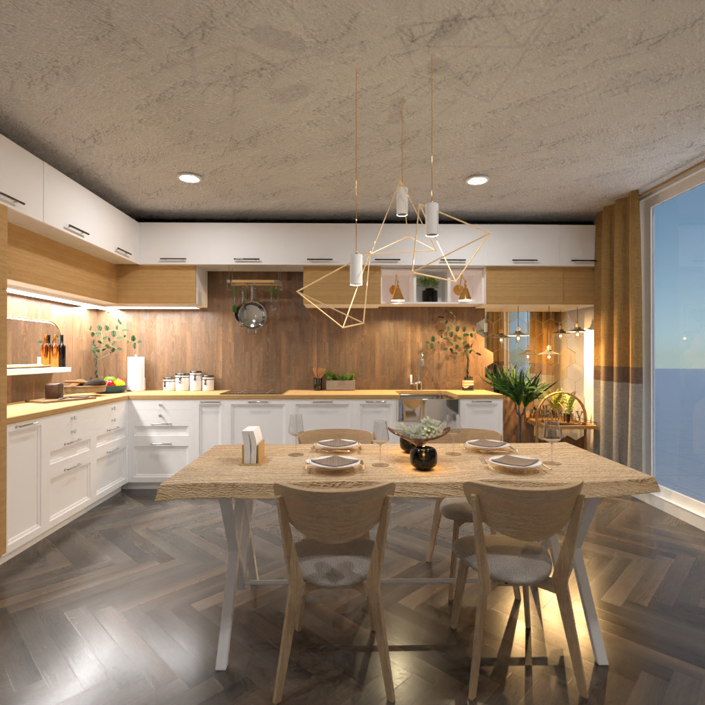 Brown and White Kitchen #11516096 by Editors Choice