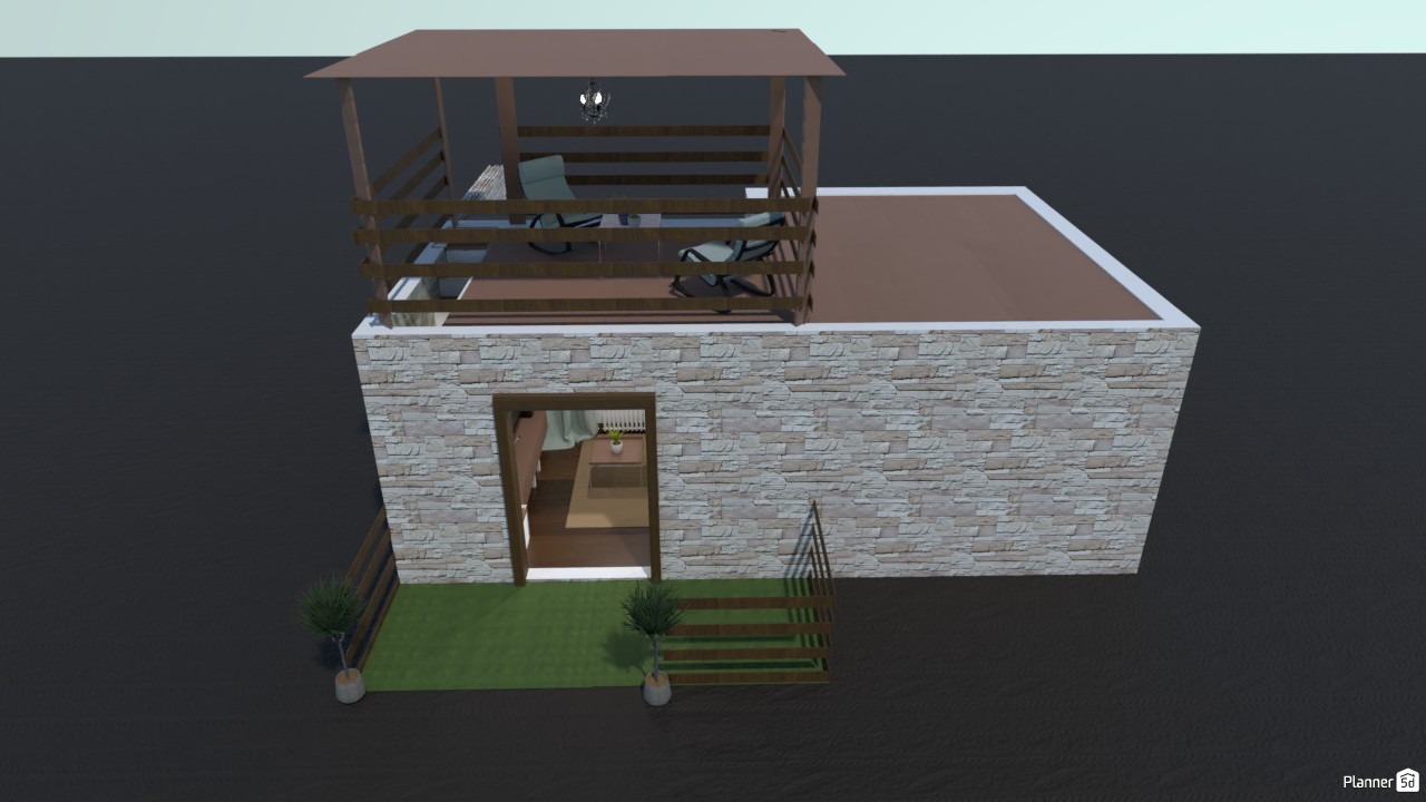 Cocina y sala de estar. D. #3712503 by Hall Pat