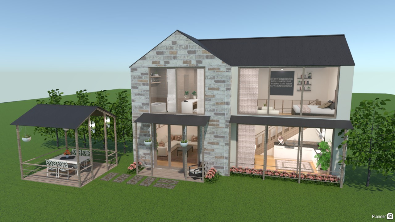 Casa con ladrillo. #3957618 by Hall Pat