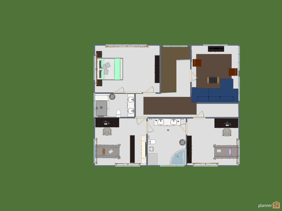 Modern House #60825 by Kr